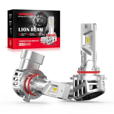 Imagem de Lâmpada de Farol de LED LUDUN HB3 6000K Branca – Atualização de Farol HB3 9005 com 400% mais brilho – Alto de LED compatível com Canbus, sem erros – 12V 55W (Pacote com 2)