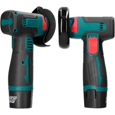 Imagem de Esmerilhadeira Angular Recarregável 12V – 3600mAh, 19.500 RPM, Sem Fio, Portátil, Corte/Desbaste/Polimento – Com Bateria e Carregador