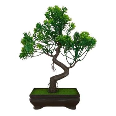 Imagem de Bonsai De Pinheiro Artificial — Ideal Para DecoraçãO De Interiores(FORTUNA VASO ESCURO)