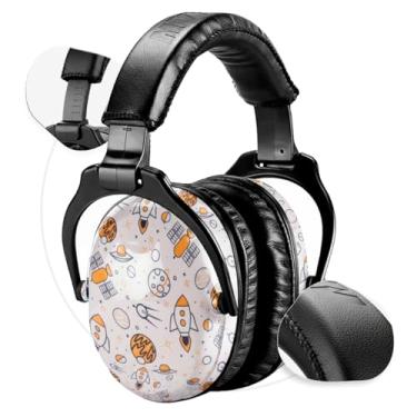 Imagem de NAUTILUS OCEAN - Abafador de Ruídos para Autismo Dobrável Azul – Protetor de Ouvido com Redução de 22dB para Conforto Sensorial Infantil e Adulto. (Foguetes)