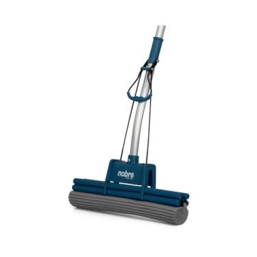 Imagem de Rodo 38cm Mágico de Espuma Profissional com Espremedor Duplo e Cabo Ajustável 1,40m