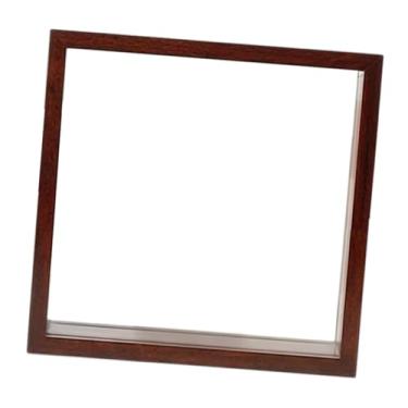 Imagem de Kuntesetty Caixa de Exibição de Viagem Shadow Box, Caixa de Lembranças Rústica Multifuncional, Porta-Retrato para Ingressos, Medalhas, Artesanato E Fotos, quadrado de 8 polegadas