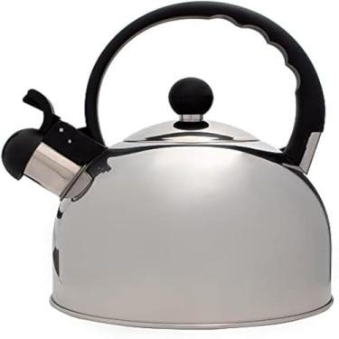 Imagem de Chaleira aquecer agua fogao inox com apito 2 litros,resistente