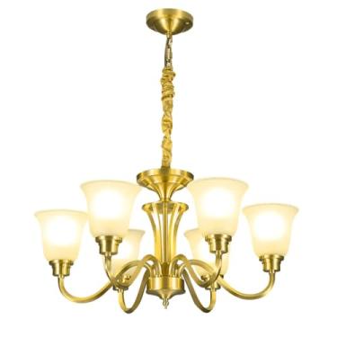 Imagem de Lustre Lumiere Ouro 6 Braços E27 Bivolt DS9755 Delis