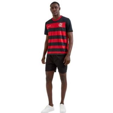 Imagem de Camisa Braziline Flamengo Principia Masculina - Vermelho/Preto-Unissex