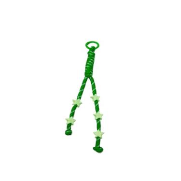 Imagem de Nova bolsa trançada longa e curta colorida com nó de corda multicolorida, tecido à mão, charmGS0093