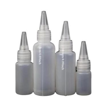 Imagem de 10 Frascos Plásticos Vazios De PE Com Tampa Rosqueável Para Cola, Tint