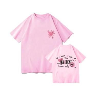 Imagem de Hot Stray Kids Maxident Camiseta Mulheres Homens Verão Casual Kpop Cam