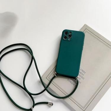 Imagem de Crossbody colar cinta cabo de silicone líquido caso de telefone para huawei p20 p30 p40 lite p50 pro y6 y7 y8p y9a y9s y9 prime 2019, x3, para p30