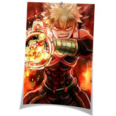 Imagem de Arte de parede em tela My Heros Academias Bakugous Katsukis Anime