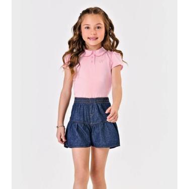 Imagem de Shorts Menina Jeans Trick Nick Azul, 1, Azul