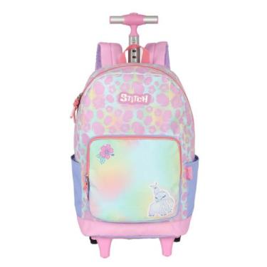Imagem de Mochila com Rodinhas e Alças Stitch Tie Dye Rosa MC50092SC UP4YOU Lanç