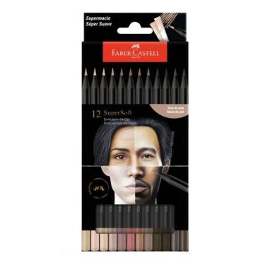 Imagem de Lápis De Cor Ecolápis Supersoft 210713 12 Cores Tons De Pele - Faber Castell