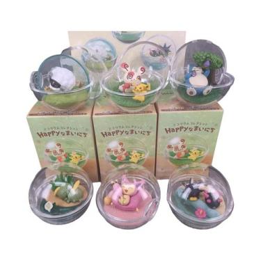 Imagem de Caixa Surpresa De Figuras De Anime Pokémon Pikachu Eevee Snorlax Céu E