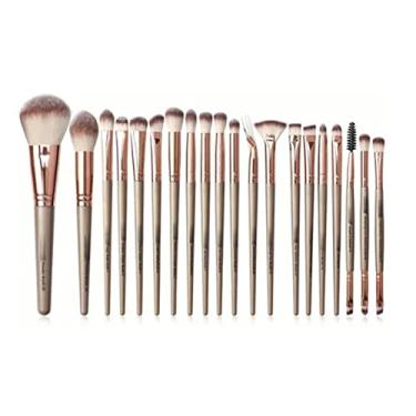 Imagem de Dioche Kit de Pincéis de Maquiagem de 20 Unidades, Conjunto de Pincéis de Maquiagem Profissionais Delicados e Macios para a Pele Macia Com Design Completo para Mistura de Batom de