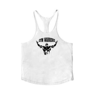 Imagem de Camisetas De Algodão Masculinas Para Academia, Estilo V-Back, Sem Mang