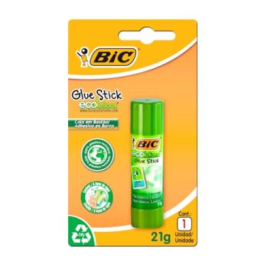 Imagem de Cola Bastão BIC ECOlutions 21g - 886642 - Plástico 100% Reciclado, Não tóxico e seguro para crianças