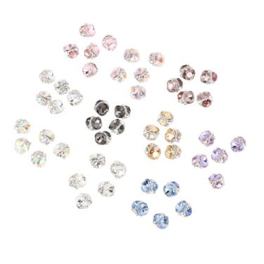 Imagem de Yinhing 50 Unidades de Strass de Cristal para Unhas 10 Tipos de Múltiplas Formas Joias Pedras Brilho 3D Amuletos de Arte de Unhas para Decoração Salão Profissional Faça você Mesmo