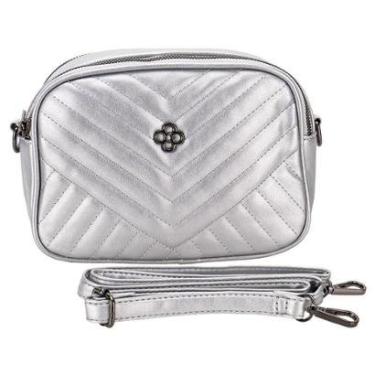 Imagem de Bolsa Feminina Transversal Fuseco Wbfv84266 - Prata - U-Feminino