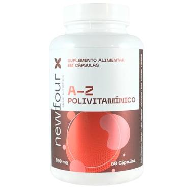 Imagem de Polivitamínico A-Z 550mg 60 Cápsulas Multivitamínico Completo Vitaminas e Minerais Uso Diário Newfour