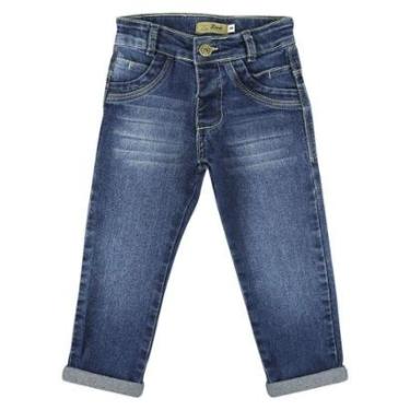 Imagem de Calça Look Jeans Skinny Jeans Masculina Infantil-Masculino