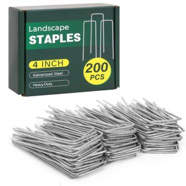 Imagem de Grapas para Jardinería CEWOR Paquete de 200, 10 cm, Metal Galvanizado