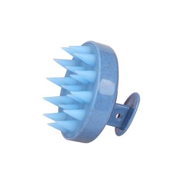 Imagem de Escova de shampoo de silicone limpa o couro cabeludo completamente massagem couro cabeludo escova de espuma fácil escova de cabeça escova de xampu escova de banho pente ferramenta de cuidados (estilo