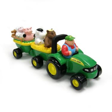 Imagem de Brinquedo musical para trator John Deere Animal Sounds com Farmer 18m+