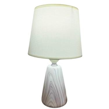 Imagem de Abajur De Mesa Luminaria Decorativo Quarto Sala Criado Mudo Cristal Com Led 42cm 28cm(01 ABAJUR CERAMICA DUBAI 02)