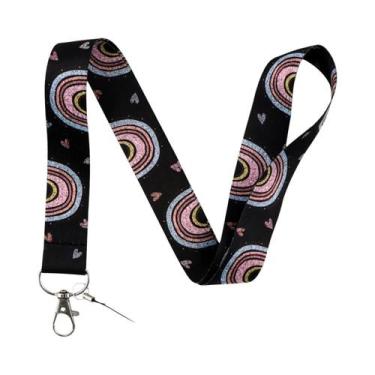 Imagem de Cordão De Pescoço Arco-Íris Para Chaveiro, Porta-Crachá, Acessórios Pa
