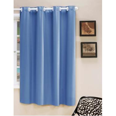 Imagem de Cortina Blackout PVC Lisa 1,40x2,30 Filomena - Azul Piscina