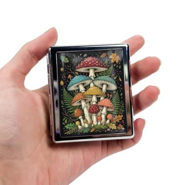 Imagem de DingRound Organizador de comprimidos de metal para 7 dias, estojo semanal para comprimidos com 8 compartimentos, caixa de comprimidos de viagem para bolsa e bolso, pequeno organizador de medicamentos