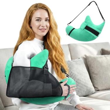 Imagem de Muwago Travesseiro de cirurgia de ombro para substituição de impacto de dor no manguito rotador, auxiliares de recuperação, dorminhocos laterais, suporte de lesão do corpo pós-braço, suprimentos para