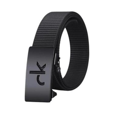 Imagem de Cinto Masculino Retrô De Liga Com Fivela Automática Para Negócios E Ca