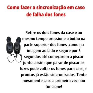 Imagem de Fone De Ouvido Bluetooth Preto In-Ear P/ Moto G31
