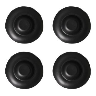 Imagem de Conjunto De Pratos Para Massa/risoto 04 Peças Orgânico Preto Matte Porto Brasil