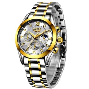 Imagem de Relógio Feminino Analogico De Quartzo Pulseira Em Aço Casual