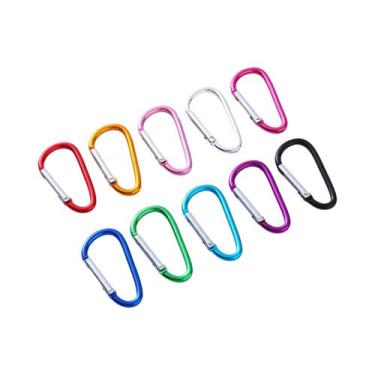 Imagem de Mosquetão De Alumínio Com Argola Em D E Gancho De Engate Rápido, 50/10