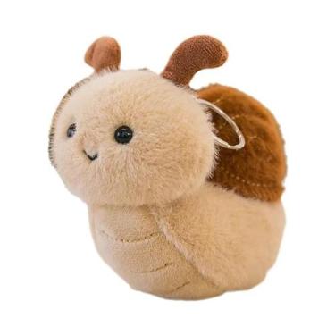 Imagem de Chaveiro De Pelúcia De Inseto Pequeno: Boneco Fofo De Caracol E Abelha