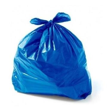 Imagem de Saco De Lixo Plástico Azul 40 Litros Com 100 Unidades