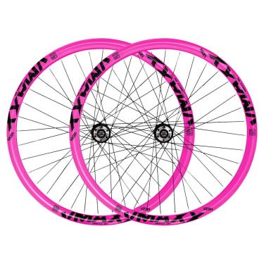 Imagem de Par Roda Aro 26 Vzan Vmaxx Neon Para Freio a Disco Cubo Rosca