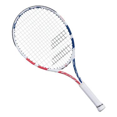 Imagem de Raquete de Tênis Infantil Drive Junior 24 Branco Rosa e Azul - Babolat-Unissex