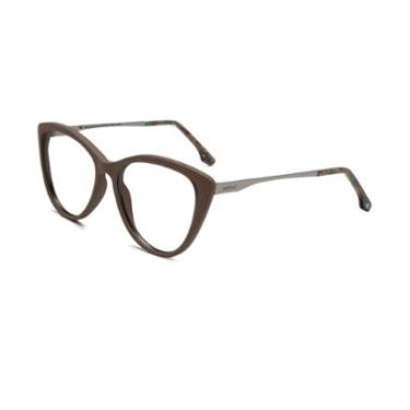 Imagem de Armação Óculos Colcci Valentina C6114b7856  Escuro Fosco Grafite-Feminino