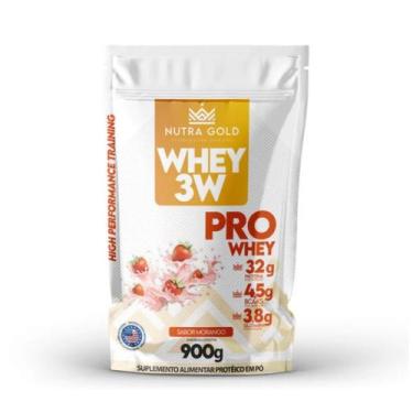 Imagem de NUTRA WHEY PRO - MORANGO - 900g - SACHÊ - Nutra Gold