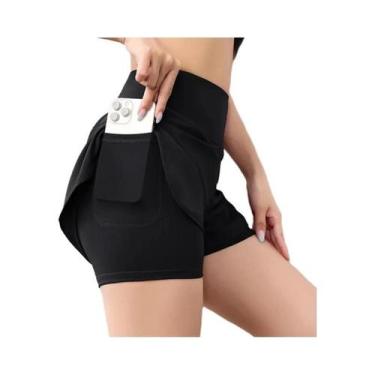 Imagem de Shorts Femininos De Corrida De Secagem Rápida Com Cintura Elástica E B