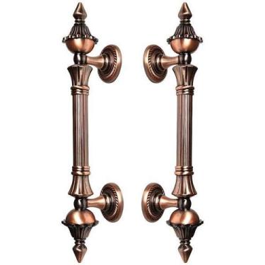 Imagem de Puxador Duplo Porta Classic 260mm Cobre Máxima Metais - Maximametais