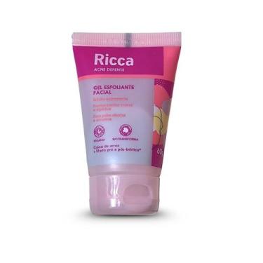 Imagem de Gel Esfoliante Facial Ricca 60g Acne Defense Limpeza Eficaz