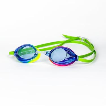 Imagem de Óculos para Natação Olympic, Adulto Unissex, Hammerhead, Azul/Multicor-Verde, Tam Único
