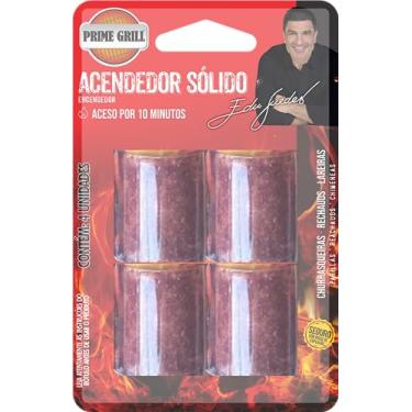 Imagem de Prime Grill Acendedor Solido Blister, 4 Unidade