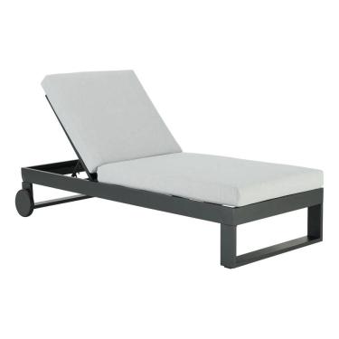 Imagem de Espreguicadeira Branco E Cinza Aluminio 160kg - Varsovia